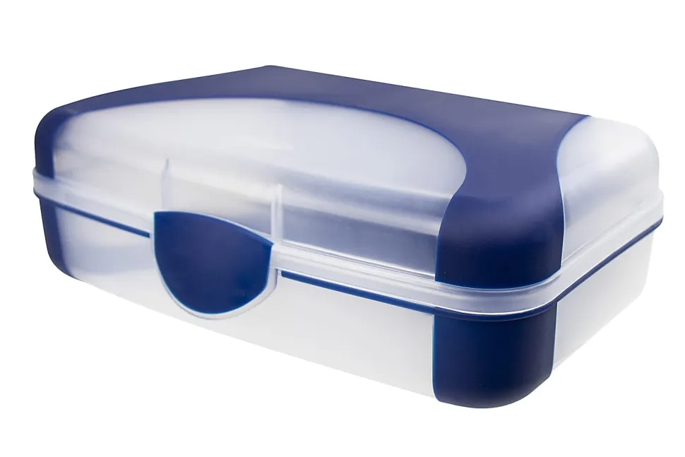 It's Academic Overmolded School Box, 2 3/4 H x 5 1/2 W x 8 1/2 D, Navy