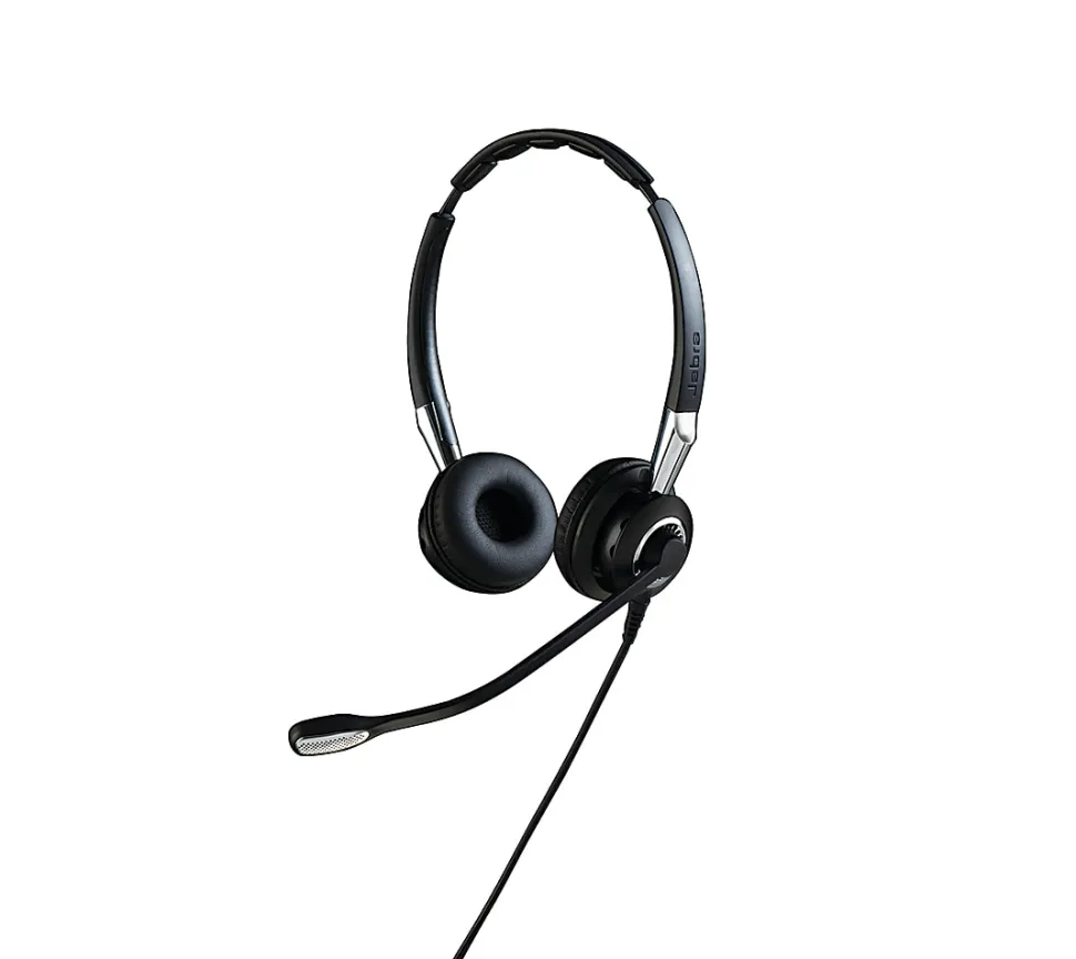 Jabra BIZ 2400 II QD Headset - Stereo - Quick Disconnect - Wired - Over-the-head - Binaural - Supra-aural - Noise Canceling - Black