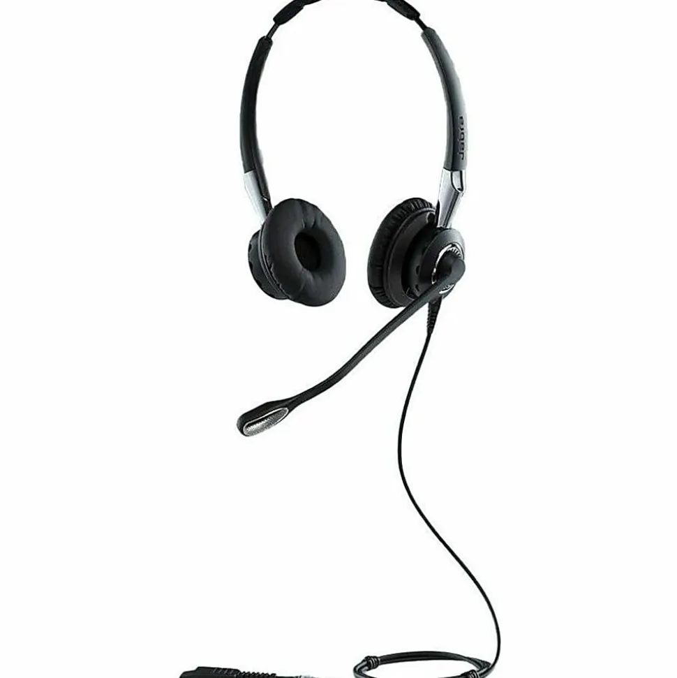 Jabra BIZ 2400 II QD Headset - Stereo - Quick Disconnect - Wired - Over-the-head - Binaural - Supra-aural - Noise Canceling - Black