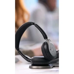 Jabra Evolve2 65 Flex Headset - Stereo - Wireless - Bluetooth - 98.4 ft - 20 Hz to 20 kHz - On-ear - Binaural - 2669999988901