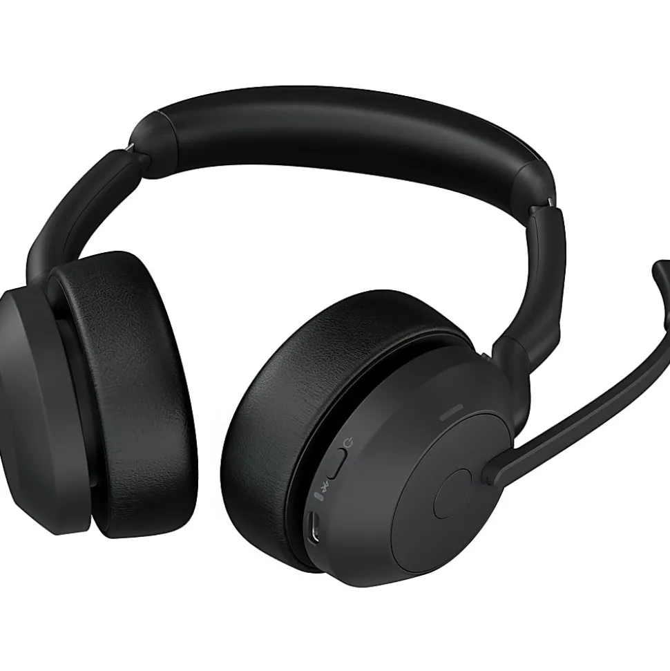 Jabra Evolve2 55 Headset - Stereo - Wireless - Bluetooth - 98.4 ft - 20 Hz to 20 kHz - On-ear - Binaural - 2559998999901