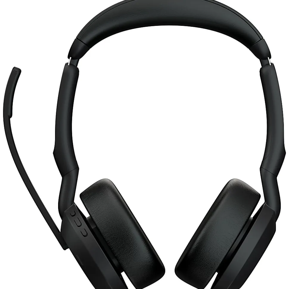 Jabra Evolve2 55 Headset - Stereo - Wireless - Bluetooth - 98.4 ft - 20 Hz to 20 kHz - On-ear - Binaural - 2559998999901