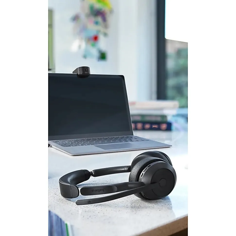 Jabra Evolve2 55 Headset - Stereo - Wireless - Bluetooth - 98.4 ft - 20 Hz to 20 kHz - On-ear - Binaural - 2559998999901