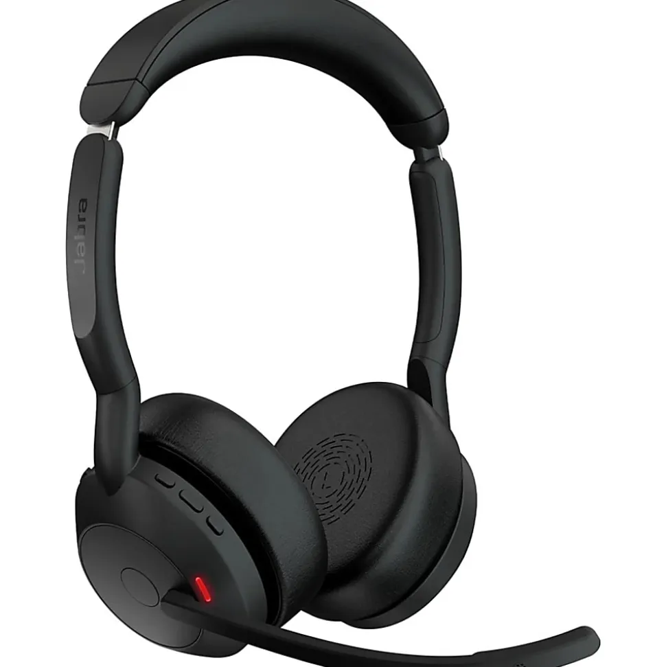Jabra Evolve2 55 Headset - Stereo - Wireless - Bluetooth - 98.4 ft - 20 Hz to 20 kHz - On-ear - Binaural - 2559998989901