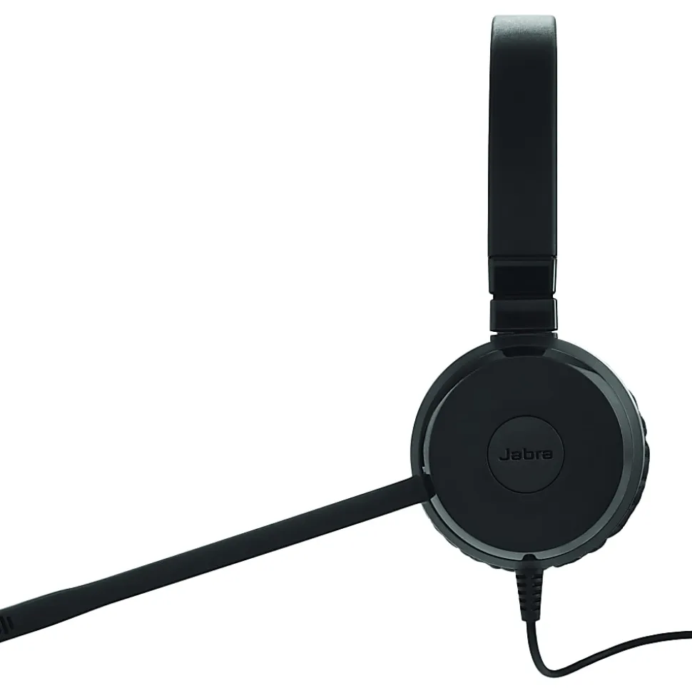 Jabra EVOLVE 20SE Headset - Stereo - USB - Wired - Over-the-head - Binaural - Supra-aural - Noise Canceling - Black