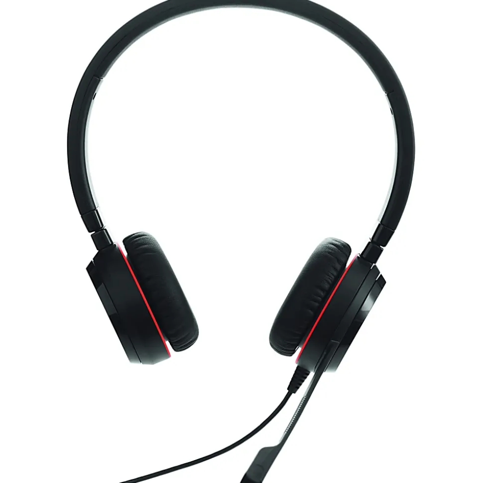 Jabra EVOLVE 20SE Headset - Stereo - USB - Wired - Over-the-head - Binaural - Supra-aural - Noise Canceling - Black