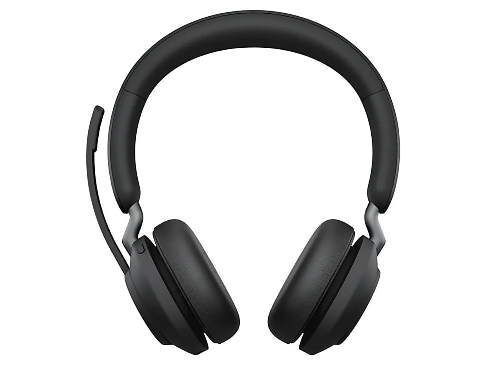 Jabra Evolve2 65 UC Stereo - Headset - on-ear - Bluetooth - wireless - USB-A - noise isolating - black