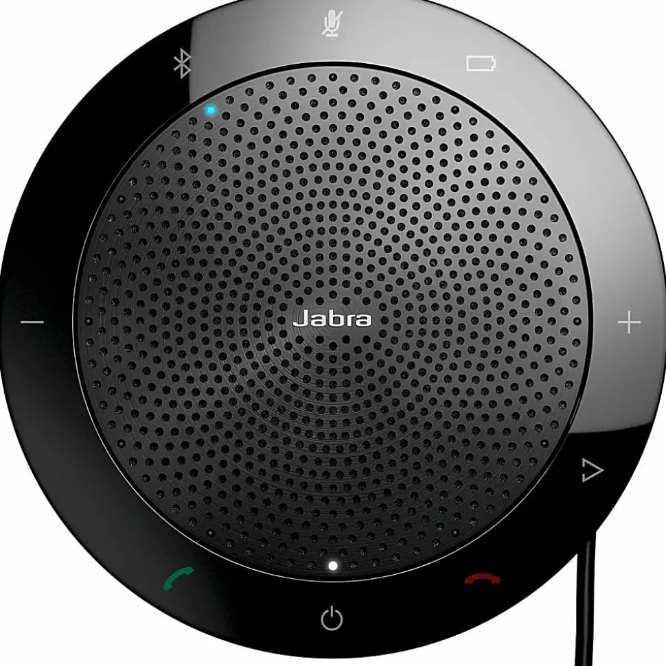 Jabra Speak 510+ MS Speakerphone Wired/Wireless Bluetooth Skype for Business 4 Meeting Persons Capacity Omni directional Microphone(s) Black