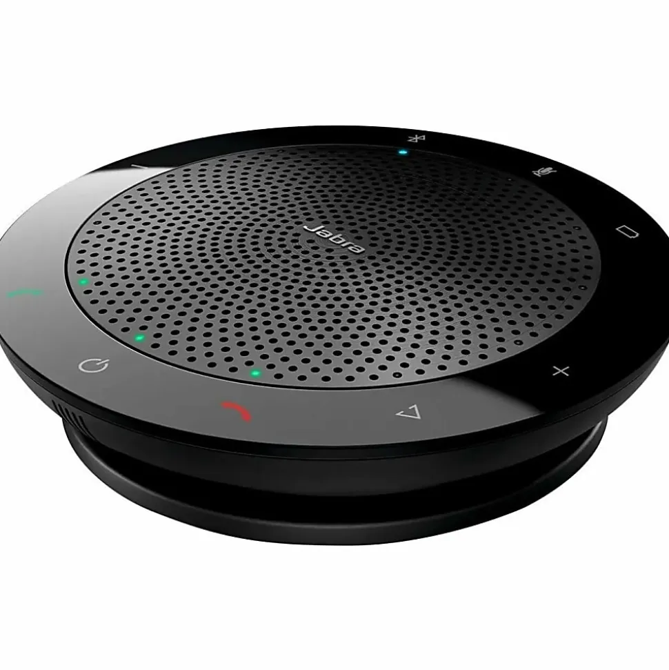 Jabra Speak 510+ MS Speakerphone Wired/Wireless Bluetooth Skype for Business 4 Meeting Persons Capacity Omni directional Microphone(s) Black