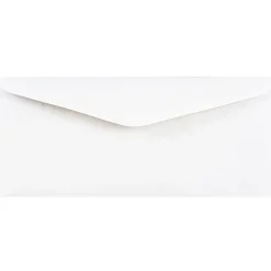 JAM PaperĀ® Booklet Commercial-Flap Envelopes, #11, Gummed Seal, White, Pack Of 500 Envelopes