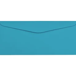 JAM PaperĀ® Booklet Envelopes, #9, Gummed Seal, Blue, Pack Of 50