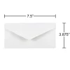 JAM Paper® Booklet Envelopes, #7 3/4 Monarch, Commercial Flap, Gummed Seal, White, Pack Of 25