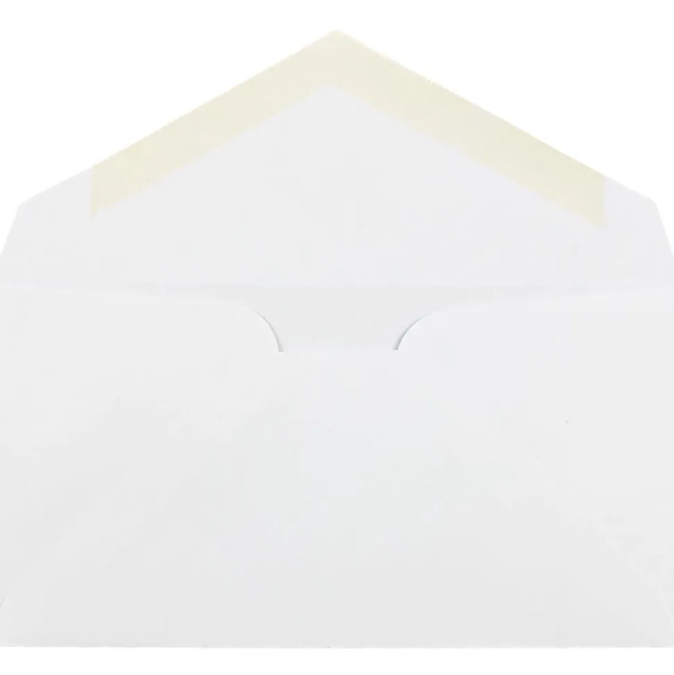 JAM Paper® Booklet Envelopes, #7 3/4 Monarch, Commercial Flap, Gummed Seal, White, Pack Of 25