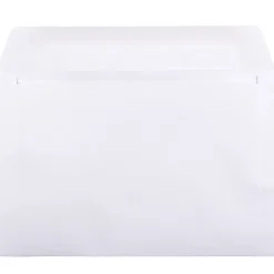 JAM Paper® Booklet Envelopes, 6" x 9", Gummed Seal, White, Pack Of 50 Envelopes
