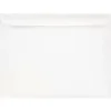 JAM Paper® Booklet Envelopes, 9" x 12", Gummed Seal, White, Pack Of 25
