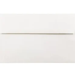 JAM PaperĀ® Booklet Invitation Envelopes, A10, Gummed Seal, Strathmore Bright White, Pack Of 25, 191220