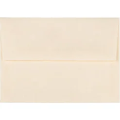 JAM PaperĀ® Booklet Invitation Envelopes, A2, Gummed Seal, 30% Recycled, Natural, Pack Of 25