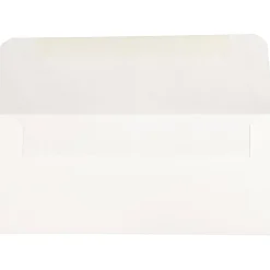 JAM PaperĀ® Booklet Money Envelopes With Gummed Closure, 3" x 6 11/16", White, Pack Of 25