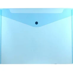 JAM Paper® Booklet Plastic Envelopes, Letter-Size, 9 3/4