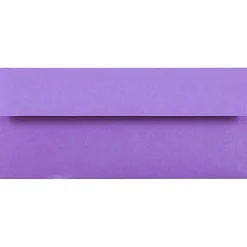 JAM PAPER #10 Business Colored Envelopes, 4 1/8 x 9 1/2, Violet Purple Recycled, 25/Pack