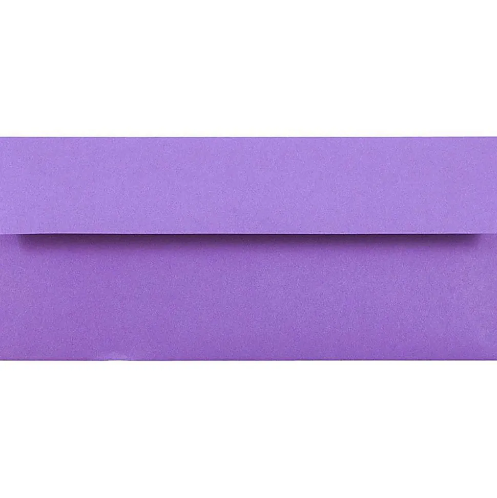 JAM PAPER #10 Business Colored Envelopes, 4 1/8 x 9 1/2, Violet Purple Recycled, 25/Pack