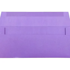 JAM PAPER #10 Business Colored Envelopes, 4 1/8 x 9 1/2, Violet Purple Recycled, 25/Pack