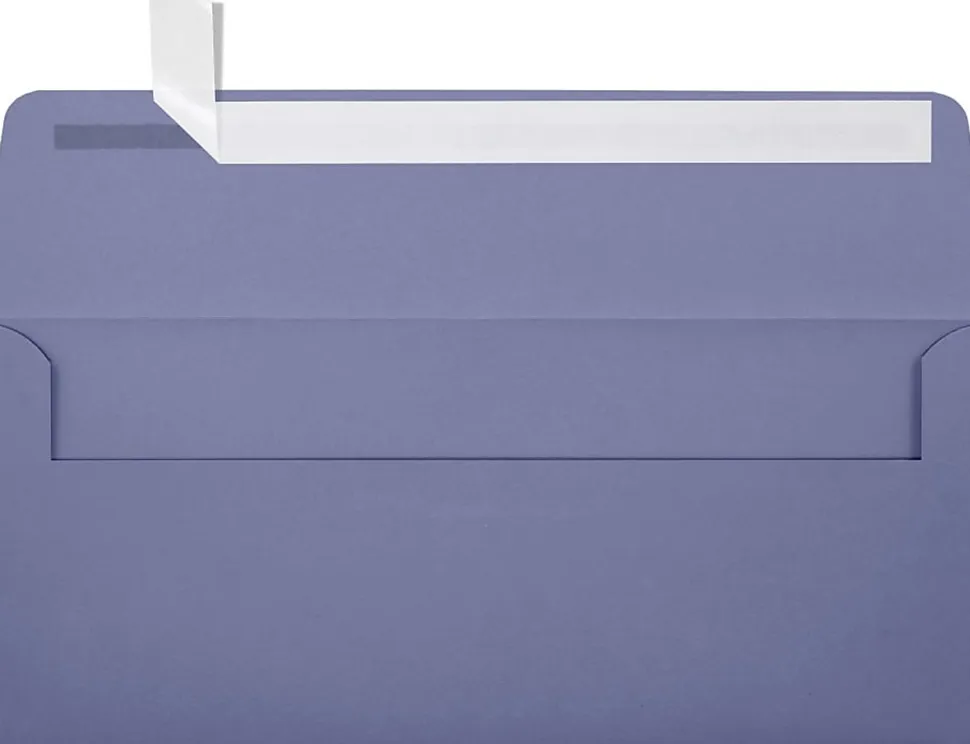 JAM PAPER #10 Business Premium Envelopes with Peel and Seal Closure, 4 1/8 x 9 1/2, Dark Purple, 25/Pack
