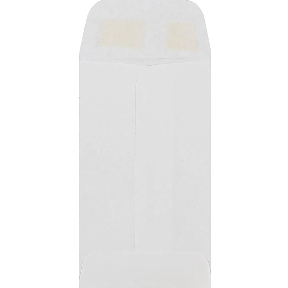 JAM PAPER® #3 Coin Business Commercial Envelopes, 2 1/2" x 4 1/4", White, Pack Of 25