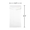 JAM Paper® Coin Envelopes, #7, Gummed Seal, White, Pack Of 250 Envelopes