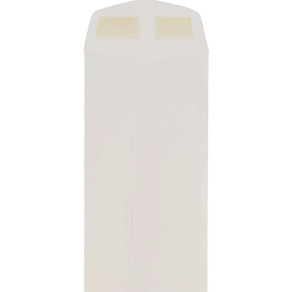 JAM Paper® Envelopes, Policy, #7 3/4, Gummed Seal, White, Pack Of 25