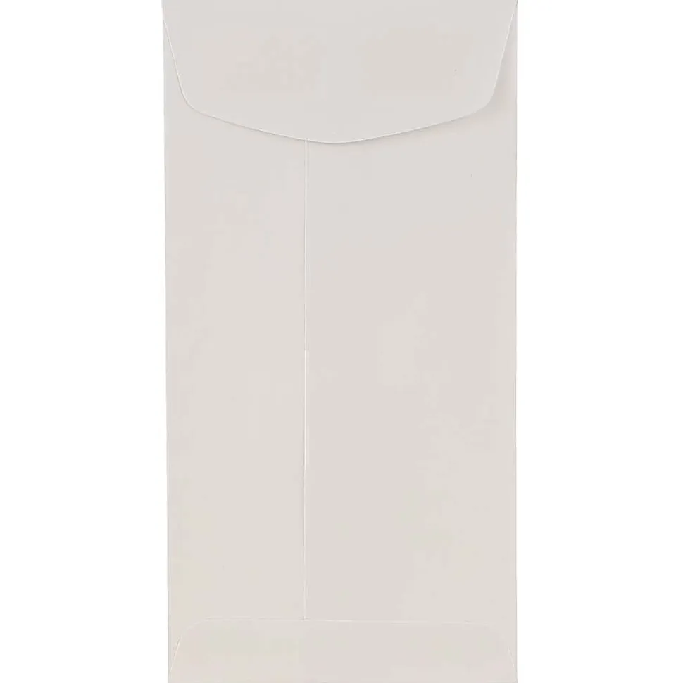 JAM Paper® Envelopes, Policy, #7 3/4, Gummed Seal, White, Pack Of 25