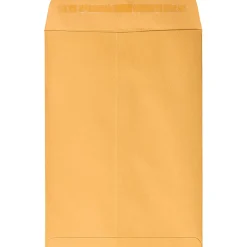 JAM PaperĀ® Envelopes, 7-1/2" x 10-1/2", Peel & Seal, Brown, Pack Of 50 Envelopes