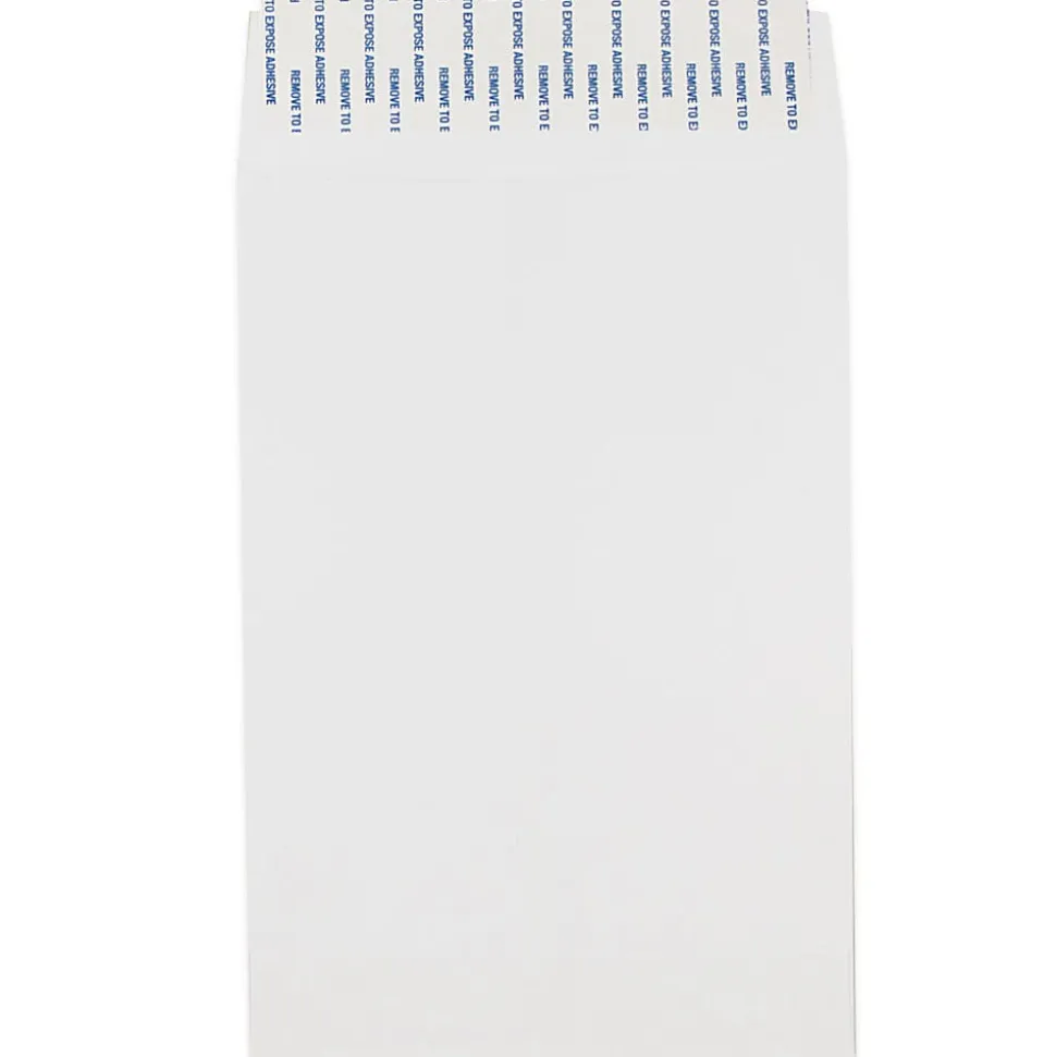 JAM Paper® Envelopes, 6" x 9", Peel & Seal Closure, White, Pack Of 100 Envelopes