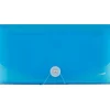 JAM Paper® Expanding File, 6” Expansion, 4-1/2” x 7”, Blue
