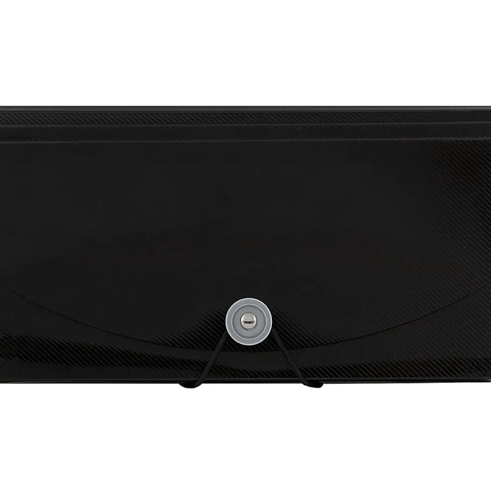 JAM Paper® Expanding File, 6" Expansion, 5-1/2" x 11", Black
