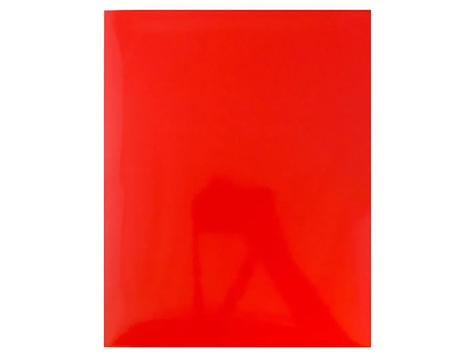 JAM Paper® Glossy 2-Pocket Presentation Folders, Red, Pack of 6