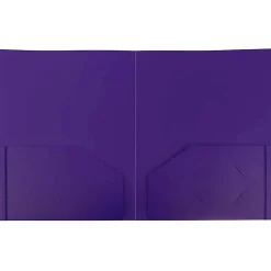 JAM Paper® Heavy-Duty Plastic Presentation Folders, 9-1/2