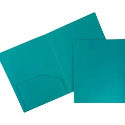 JAM Paper® Heavy-Duty Plastic Presentation Folders, 9-1/2