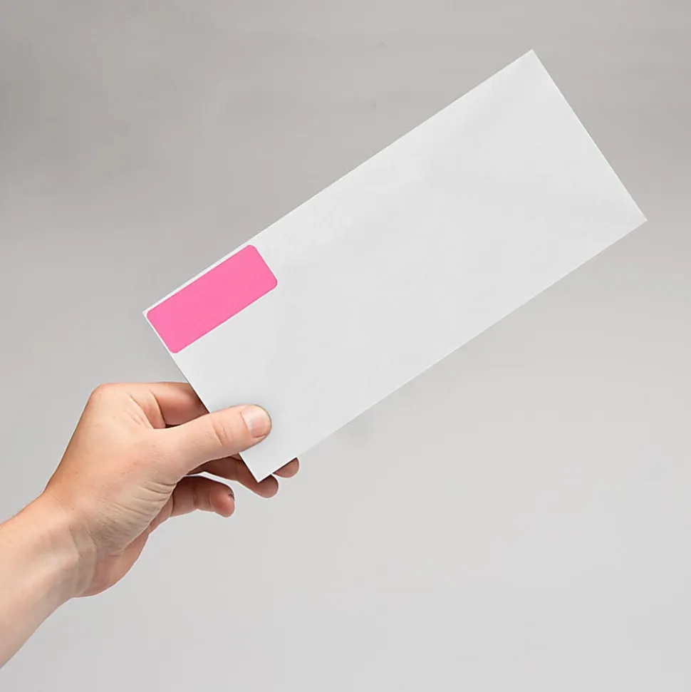 JAM Paper® Mailing Address Labels, Rectangle, 2 5/8" x 1", Pink, Pack Of 120