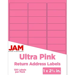 JAM Paper® Mailing Address Labels, Rectangle, 2 5/8