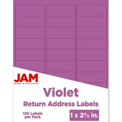 JAM Paper® Mailing Address Labels, Rectangle, 2 5/8