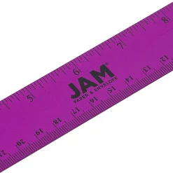 JAM Paper® Non-Skid Stainless-Steel Ruler, 12