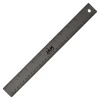 JAM Paper® Non-Skid Stainless-Steel Ruler, 12", Gray