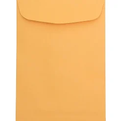 JAM Paper® Open-End Envelopes, 7-1/2" x 10-1/2", Brown Kraft, Pack Of 100 Envelopes
