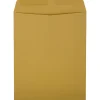 JAM Paper® Open-End Envelopes, 11-1/2" x 14-1/2", Gummed Seal, Brown Kraft, Pack Of 50 Envelopes