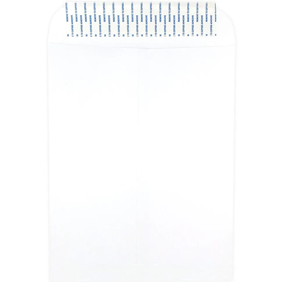 JAM Paper® Open-End Envelopes, 10" x 13", Peel & Seal Closure, White, Pack Of 100 Envelopes
