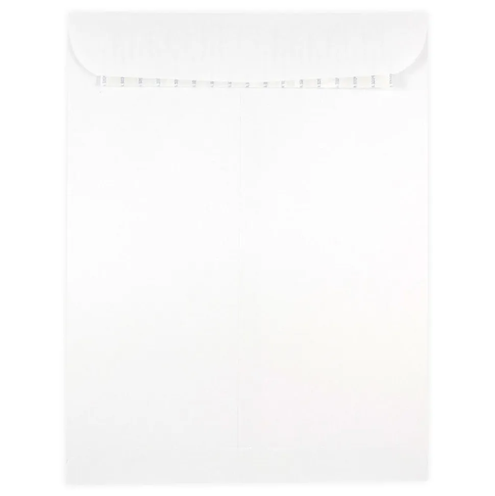 JAM Paper® Open-End Envelopes, 10" x 13", Peel & Seal Closure, White, Pack Of 100 Envelopes