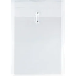JAM Paper® Open-End Plastic Envelopes, Legal-Size, 9 3/4