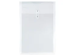 JAM Paper® Open-End Plastic Envelopes, Legal-Size, 9 3/4