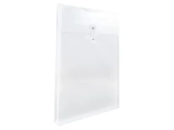 JAM Paper® Open-End Plastic Envelopes, Legal-Size, 9 3/4